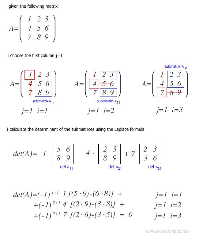 Determinant of a matrix Andrea Minini